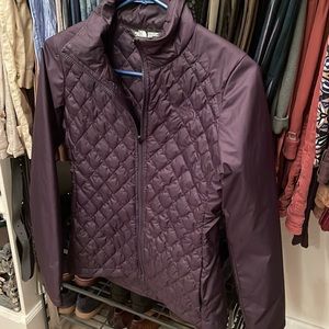 North face dark purple jacket